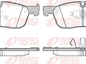 Set placute frana REMSA 1633.00 LAND ROVER RANGE ROVER EVOQUE (L538) 1,999 cmc (204DTA(AJ20D4) diesel 241 REMSA 1633.00