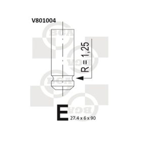 Supapa evacuare BGA V801004 LAND ROVER FREELANDER I (L314) 2,497 cmc (25 K4F) benzina 177 BGA V801004