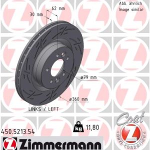 Disc frana ZIMMERMANN 450.5213.54 LAND ROVER RANGE ROVER SPORT II (L494) 2,993 cmc (306DT(TDV6) diesel 211 ZIMMERMANN 450.5213.54