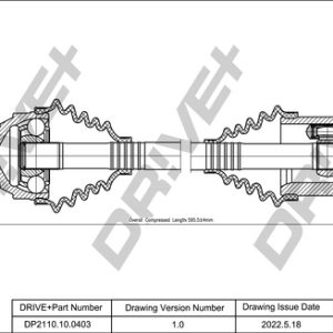 Planetara DRIVE DP2110.10.0403 LAND ROVER FREELANDER I (L314) 1,951 cmc (204D3(M47D20) diesel 109 DRIVE DP2110.10.0403