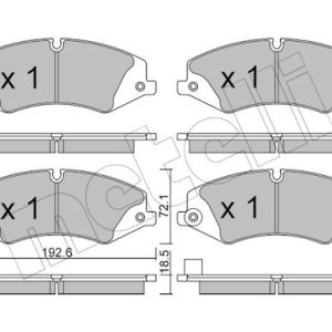 Set placute frana METELLI 22-0836-6 LAND ROVER RANGE ROVER IV (L405) 2,993 cmc (306DT(TDV6) diesel 211 METELLI 22-0836-6