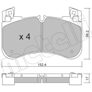 Set placute frana METELLI 22-1251-0 LAND ROVER RANGE ROVER SPORT II (L494) 2,997 cmc (DT306(AJ20D6) diesel 351 METELLI 22-1251-0