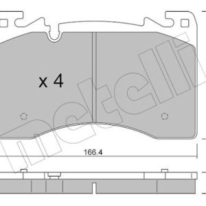 Set placute frana METELLI 22-1391-0 LAND ROVER RANGE ROVER SPORT III (L461) 2,997 cmc (DT306(AJ20D6) Diesel/electro 249 METELLI 22-1391-0