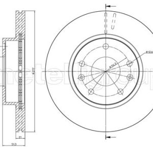 Disc frana METELLI 23-0574C LAND ROVER FREELANDER I (L314) 1,951 cmc (204D3(M47D20) diesel 109 METELLI 23-0574C