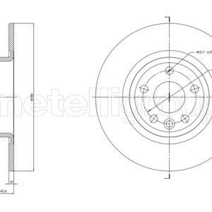 Disc frana METELLI 23-1864C LAND ROVER DISCOVERY SPORT (L550) 1,999 cmc (204PT(GTDI) benzina 241 METELLI 23-1864C
