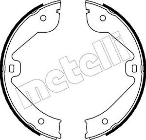 Set saboti frana frana de mana METELLI 53-0244 LAND ROVER RANGE ROVER III (L322) 4,197 cmc (428PS(AJV8) benzina 396 METELLI 53-0244
