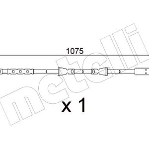 Senzor de avertizare uzura placute de frana METELLI SU.390 LAND ROVER RANGE ROVER EVOQUE (L551) 1,997 cmc (204DTY(AJ21D4) Diesel/electro 163 METELLI SU.390