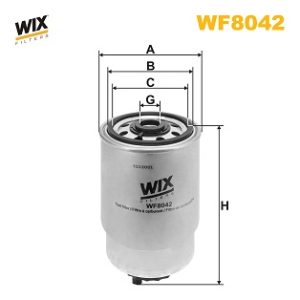 Filtru combustibil WIX FILTERS WF8042 LAND ROVER DISCOVERY I (LJ) 2,495 cmc (19 L, 22 L) diesel 122 WIX FILTERS WF8042