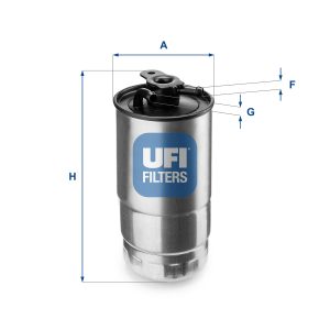 Filtru combustibil UFI 24.427.00 LAND ROVER RANGE ROVER III (L322) 2,926 cmc (306D1(M57D30) diesel 177 UFI 24.427.00