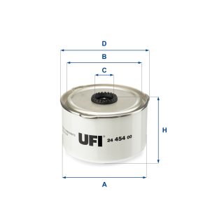 Filtru combustibil UFI 24.454.00 LAND ROVER RANGE ROVER SPORT I (L320) 2,993 cmc (306DT(TDV6) diesel 249 UFI 24.454.00