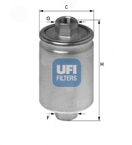 Filtru combustibil UFI 31.564.00 LAND ROVER DISCOVERY II (L318) 3,947 cmc (35 D, 56 D, 94 D) benzina 185 UFI 31.564.00
