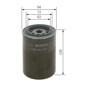 Filtru ulei BOSCH 0 451 203 194 LAND ROVER RANGE ROVER I 2,498 cmc (95 A) diesel 121 BOSCH 0 451 203 194