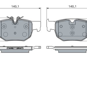 Set placute frana BOSCH 0 986 460 166 LAND ROVER RANGE ROVER VELAR (L560) 5,000 cmc (508PS(AJ133) benzina 551 BOSCH 0 986 460 166