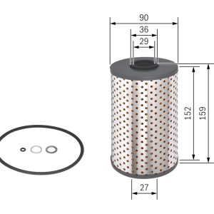 Filtru ulei BOSCH 1 457 429 123 LAND ROVER RANGE ROVER II (P38A) 2,497 cmc (25 6T (BMW) diesel 136 BOSCH 1 457 429 123