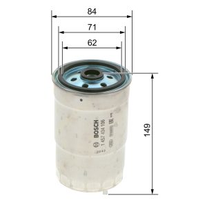 Filtru combustibil BOSCH 1 457 434 106 LAND ROVER RANGE ROVER I 2,498 cmc (95 A) diesel 121 BOSCH 1 457 434 106