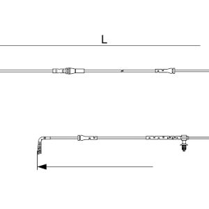 Senzor de avertizare uzura placute de frana BOSCH 1 987 473 628 LAND ROVER RANGE ROVER EVOQUE (L538) 1,999 cmc (204DTD(AJ20D4) diesel 150 BOSCH 1 987 473 628