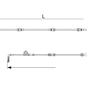 Senzor de avertizare uzura placute de frana BOSCH 1 987 473 629 LAND ROVER DEFENDER Station Wagon (L663) 1,999 cmc (204DTA(AJ20D4) diesel 200 BOSCH 1 987 473 629