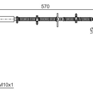 Furtun frana BOSCH 1 987 481 A64 LAND ROVER DISCOVERY IV (L319) 2,720 cmc (276DT(TDV6) diesel 190 BOSCH 1 987 481 A64