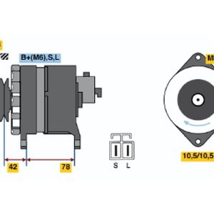 Curea transmisie BOSCH 1 987 947 662 LAND ROVER RANGE ROVER I 2,393 cmc (11 A) diesel 113 BOSCH 1 987 947 662