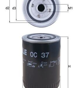 Filtru ulei KNECHT OC 37 LAND ROVER RANGE ROVER I 2,498 cmc (95 A) diesel 121 KNECHT OC 37