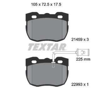 Set placute frana TEXTAR 2145905 LAND ROVER DISCOVERY I (LJ) 3,528 cmc (27G) benzina 114 TEXTAR 2145905