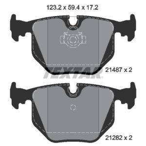 Set placute frana TEXTAR 2148703 LAND ROVER RANGE ROVER III (L322) 4,398 cmc (M62 B44) benzina 286 TEXTAR 2148703