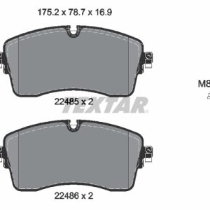 Set placute frana TEXTAR 2248501 LAND ROVER DISCOVERY SPORT (L550) 1,999 cmc (204DTD(AJ20D4) diesel 150 TEXTAR 2248501