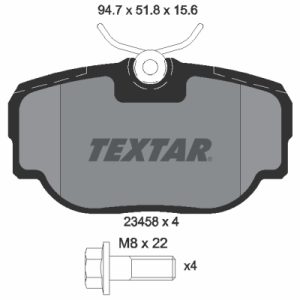 Set placute frana TEXTAR 2345801 LAND ROVER RANGE ROVER II (P38A) 3,947 cmc (42 D) benzina 185 TEXTAR 2345801