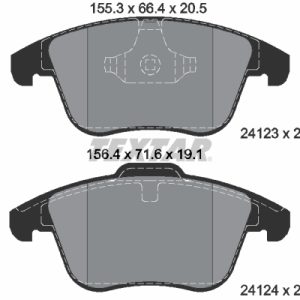 Set placute frana TEXTAR 2412301 LAND ROVER FREELANDER 2 (L359) 2,179 cmc (DW12BTED4, 224DT(DW12BTED4) diesel 150 TEXTAR 2412301