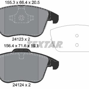Set placute frana TEXTAR 2412305 LAND ROVER RANGE ROVER EVOQUE (L538) 1,999 cmc (204DTD(AJ20D4) diesel 180 TEXTAR 2412305