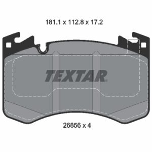 Set placute frana TEXTAR 2685601 LAND ROVER RANGE ROVER V (L460) 4,395 cmc (S68B44B(NC11) benzina/elector 615 TEXTAR 2685601