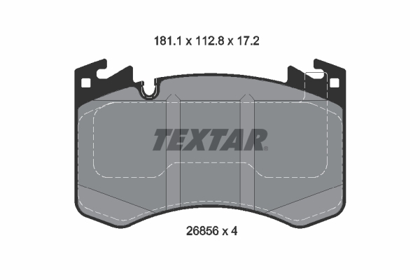Set placute frana TEXTAR 2685601 LAND ROVER RANGE ROVER V (L460) 4,395 cmc (S68B44B(NC11) benzina/elector 615 TEXTAR 2685601