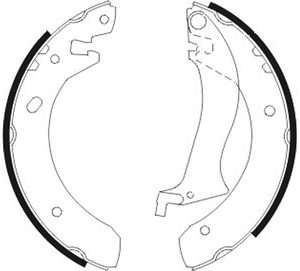 Set saboti frana TEXTAR 91055600 LAND ROVER FREELANDER I (L314) 1,796 cmc (18 K4F) benzina 120 TEXTAR 91055600
