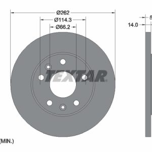 Disc frana TEXTAR 92102900 LAND ROVER FREELANDER I (L314) 1,951 cmc (204D3(M47D20) diesel 109 TEXTAR 92102900