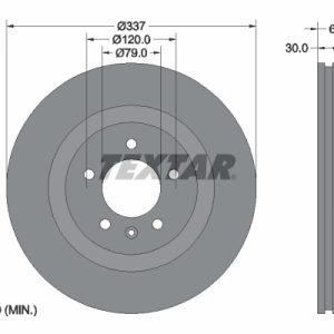 Disc frana TEXTAR 92134603 LAND ROVER DISCOVERY III (L319) 4,394 cmc (448PN(AJV8) benzina 299 TEXTAR 92134603