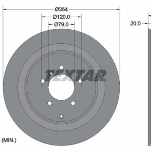 Disc frana TEXTAR 92175503 LAND ROVER RANGE ROVER III (L322) 4,196 cmc (428PS(AJV8) benzina 405 TEXTAR 92175503