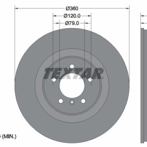 Disc frana TEXTAR 92178403 LAND ROVER RANGE ROVER III (L322) 4,196 cmc (428PS(AJV8) benzina 405 TEXTAR 92178403