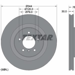 Disc frana TEXTAR 92185103 LAND ROVER RANGE ROVER III (L322) 3,628 cmc (368DT(LION) diesel 272 TEXTAR 92185103