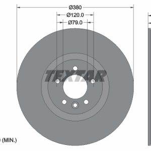 Disc frana TEXTAR 92235605 LAND ROVER RANGE ROVER SPORT II (L494) 4,999 cmc (508PS(AJ133) benzina 525 TEXTAR 92235605