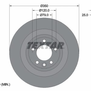 Disc frana TEXTAR 92278403 LAND ROVER DISCOVERY V (L462) 1,999 cmc (204DTD(AJ20D4) diesel 180 TEXTAR 92278403