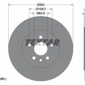 Disc frana TEXTAR 92283003 LAND ROVER FREELANDER 2 (L359) 2,179 cmc (DW12BTED4, 224DT(DW12BTED4) diesel 160 TEXTAR 92283003