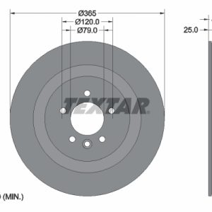 Disc frana TEXTAR 92293003 LAND ROVER RANGE ROVER IV (L405) 4,367 cmc (448DT(DITC) diesel 313 TEXTAR 92293003