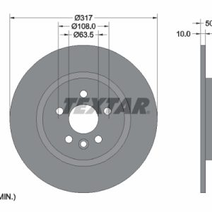 Disc frana TEXTAR 92300403 LAND ROVER RANGE ROVER EVOQUE (L538) 2,179 cmc (224DT(DW12BTED4) diesel 150 TEXTAR 92300403
