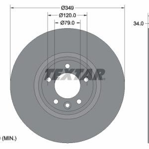 Disc frana TEXTAR 92307605 LAND ROVER RANGE ROVER IV (L405) 2,997 cmc (DT306(AJ20D6) Diesel/electro 249 TEXTAR 92307605