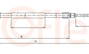 Cablu frana de parcare COFLE 10.5165