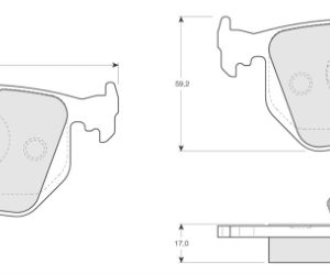 Set placute frana MTR MT570 LAND ROVER RANGE ROVER III (L322) 4,398 cmc (M62 B44) benzina 286 MTR MT570