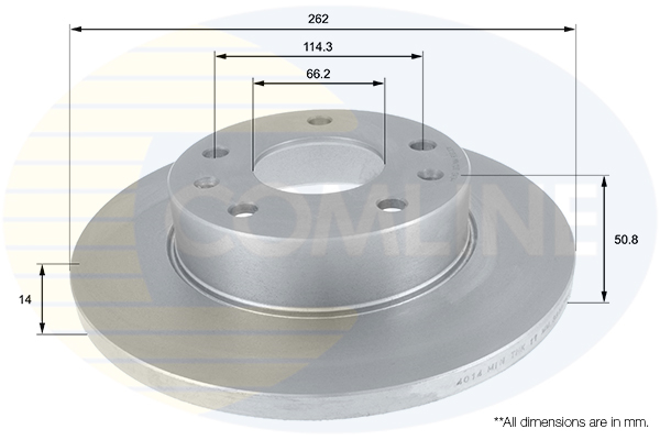 Disc frana COMLINE ADC1308 LAND ROVER FREELANDER I (L314) 2,497 cmc (25 K4F) benzina 177 COMLINE ADC1308