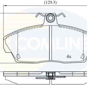 Set placute frana COMLINE CBP0232 LAND ROVER FREELANDER I Soft Top (L314) 1,951 cmc (204D3(M47D20) diesel 112 COMLINE CBP0232