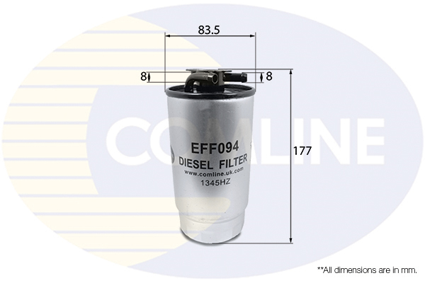 Filtru combustibil COMLINE EFF094 LAND ROVER RANGE ROVER III (L322) 2,926 cmc (306D1(M57D30) diesel 177 COMLINE EFF094