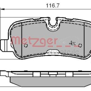 Set placute frana METZGER 1170877 LAND ROVER RANGE ROVER SPORT I (L320) 2,720 cmc (276DT(TDV6) diesel 190 METZGER 1170877